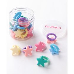Babyhug Rubber Bands with Appliques Pack of 20 - Multicoloured