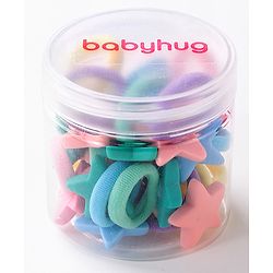 Babyhug Rubber Bands with Appliques Pack of 20 - Multicoloured