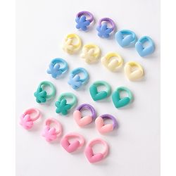Babyhug Rubber Bands with Appliques Pack of 20 - Multicoloured