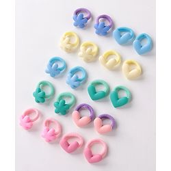 Babyhug Rubber Bands with Appliques Pack of 20 - Multicoloured
