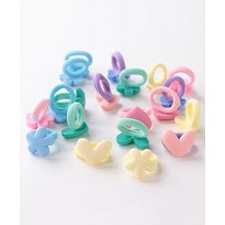 Babyhug Rubber Bands with Appliques Pack of 20 - Multicoloured