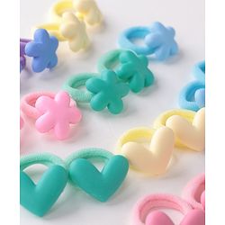 Babyhug Rubber Bands with Appliques Pack of 20 - Multicoloured