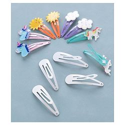 Babyhug Snap Clips  Free Size Pack of 12 - Multicolor