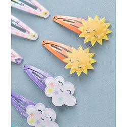 Babyhug Snap Clips  Free Size Pack of 12 - Multicolor