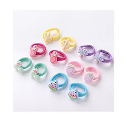 Babyhug Rubber Bands & Scrunchies Sets  Pack of 12 - Multicolour