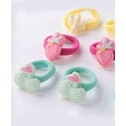Babyhug Rubber Bands & Scrunchies Sets  Pack of 12 - Multicolour