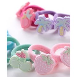 Babyhug Rubber Bands & Scrunchies Sets  Pack of 12 - Multicolour