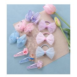 Babyhug Hair Pins And Clips  Pack of 9- Multicolor