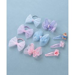 Babyhug Hair Pins And Clips  Pack of 9- Multicolor