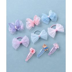 Babyhug Hair Pins And Clips  Pack of 9- Multicolor