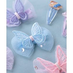 Babyhug Hair Pins And Clips  Pack of 9- Multicolor