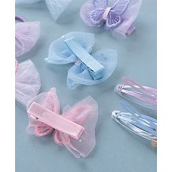 Babyhug Hair Pins And Clips  Pack of 9- Multicolor