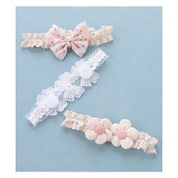 Babyhug Free Size Headbands with Floral & Bow Applique Pack of 3  -Multicolor