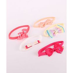 Babyhug Headbands  Free Size Pack of 5 - Multicolor