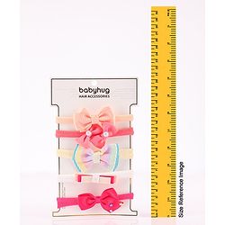 Babyhug Headbands  Free Size Pack of 5 - Multicolor