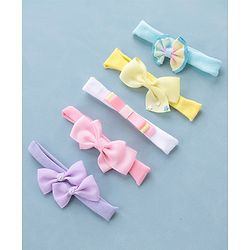 Babyhug Headbands  Free Size Pack of 5 - Multicolor