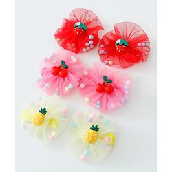 Babyhug Hair Pins And Clips Pack of 6- Multicolored