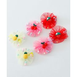 Babyhug Hair Pins And Clips Pack of 6- Multicolored