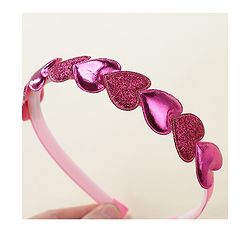 Babyhug Free Size Hair Bands Pack of 2 - Pink & Silver