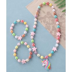 Babyhug Neck Piece & Bracelet Set Free Size - Multicolor