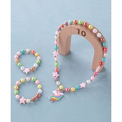 Babyhug Neck Piece & Bracelet Set Free Size - Multicolor