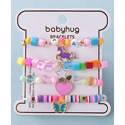 Babyhug Bracelets & Bangles Free Size Pack of 4 - Multicolor