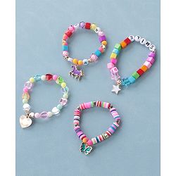 Babyhug Bracelets & Bangles Free Size Pack of 4 - Multicolor