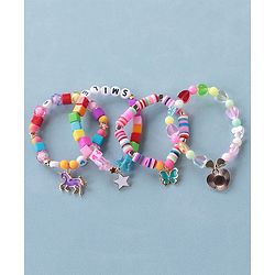Babyhug Bracelets & Bangles Free Size Pack of 4 - Multicolor