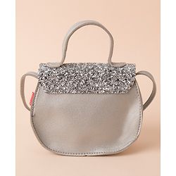 Babyhug Sling Bag with a Bow - Silver