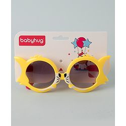 Babyhug Sunglasses Dog Theme Free Size- Yellow