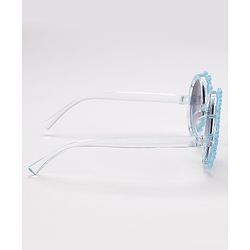 Babyhug Sunglasses  with Flower Design Free Size- Blue