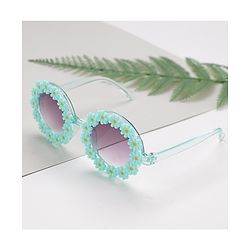 Babyhug Sunglasses with Flower Design Free Size- Blue
