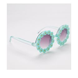 Babyhug Sunglasses with Flower Design Free Size- Blue