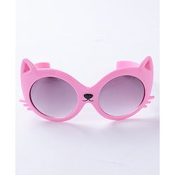 Babyhug Sunglasses Cat Theme Free Size- Pink