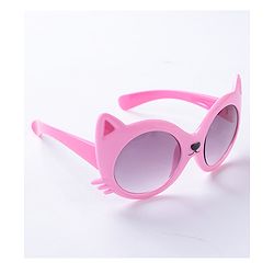 Babyhug Sunglasses Cat Theme Free Size- Pink
