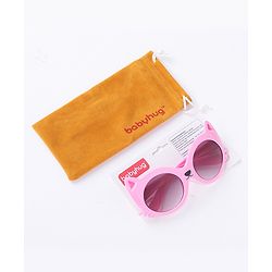 Babyhug Sunglasses Cat Theme Free Size- Pink
