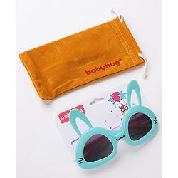 Babyhug Sunglasses with Rabbit Ear Design Free Size- Light Green