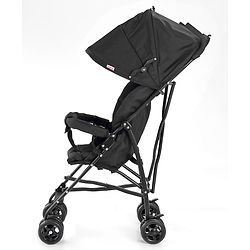 Babyhug Lightweight & Compact Tour Infant Travel Buggy Stroller- Grey| Compact Umbrella Fold| Rear Wheels with Brake| Front Swivel Wheels with Lock