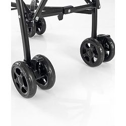 Babyhug Lightweight & Compact Tour Infant Travel Buggy Stroller- Grey| Compact Umbrella Fold| Rear Wheels with Brake| Front Swivel Wheels with Lock