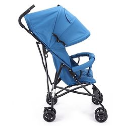 Babyhug Lightweight & Compact Tour Infant Travel Buggy Stroller- Black| Compact Umbrella Fold| Rear Wheels with Brake| Front Swivel Wheels with Lock (Color May Vary)
