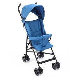 Babyhug Lightweight & Compact Tour Infant Travel Buggy Stroller- Black| Compact Umbrella Fold| Rear Wheels with Brake| Front Swivel Wheels with Lock (Color May Vary)