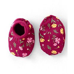 Babyhug 100% Cotton Knit Floral Print Mittens and Booties - Red