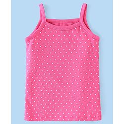 Babyhug 100% Cotton Knit Singlet Antibacterial Slips Floral Print Pack of 3 - Pink White & Teal