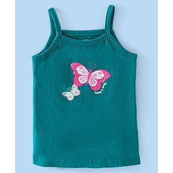 Babyhug 100% Cotton Knit Singlet Antibacterial Slips Floral Print Pack of 3 - Pink White & Teal