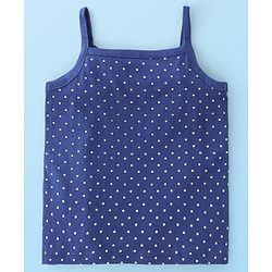 Babyhug 100% Cotton Antibacterial Sleeveless Slips Floral Printed Pack of 3 - Pink & Blue