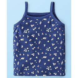Babyhug 100% Cotton Sleeveless Antibacterial Slips Pack of 3 - Blue & Pink