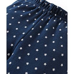 Babyhug Cotton Knit Footed Bootie Leggings Dino Printed Pack of 3 - Red & Navy Blue