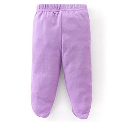 Babyhug Interlock Booties Pant Striped & Bunny Print Pack of 3 - Pink & Yellow