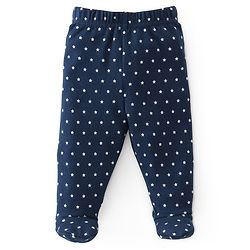 Babyhug Cotton Knit Space Ships & Stars Printed Bootie Pants Pack of 3- Multicolour