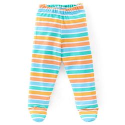 Babyhug Cotton Interlock Knit Full Length Bootie Pants Dino Print Pack of 3 - Blue